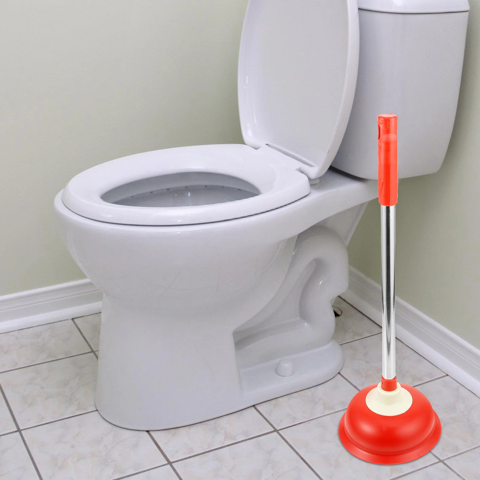 

Toilet Plunger Skin-cleaning Bowl Suction Heavy Duty Bathroom Shower Drain Unclogger Clog Remover Practical Durability