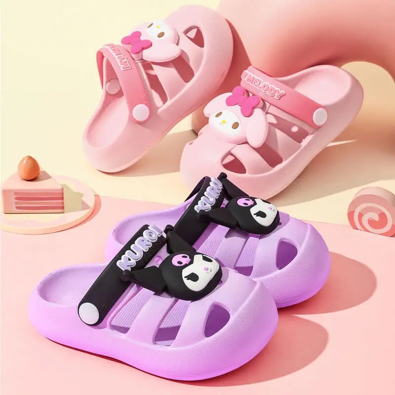 

Girls Slippers Girls Garden Shoes Summer New Children's Indoor Bath Shoes Children's Sandals and Slippers Soft Bottom Beach Shoe