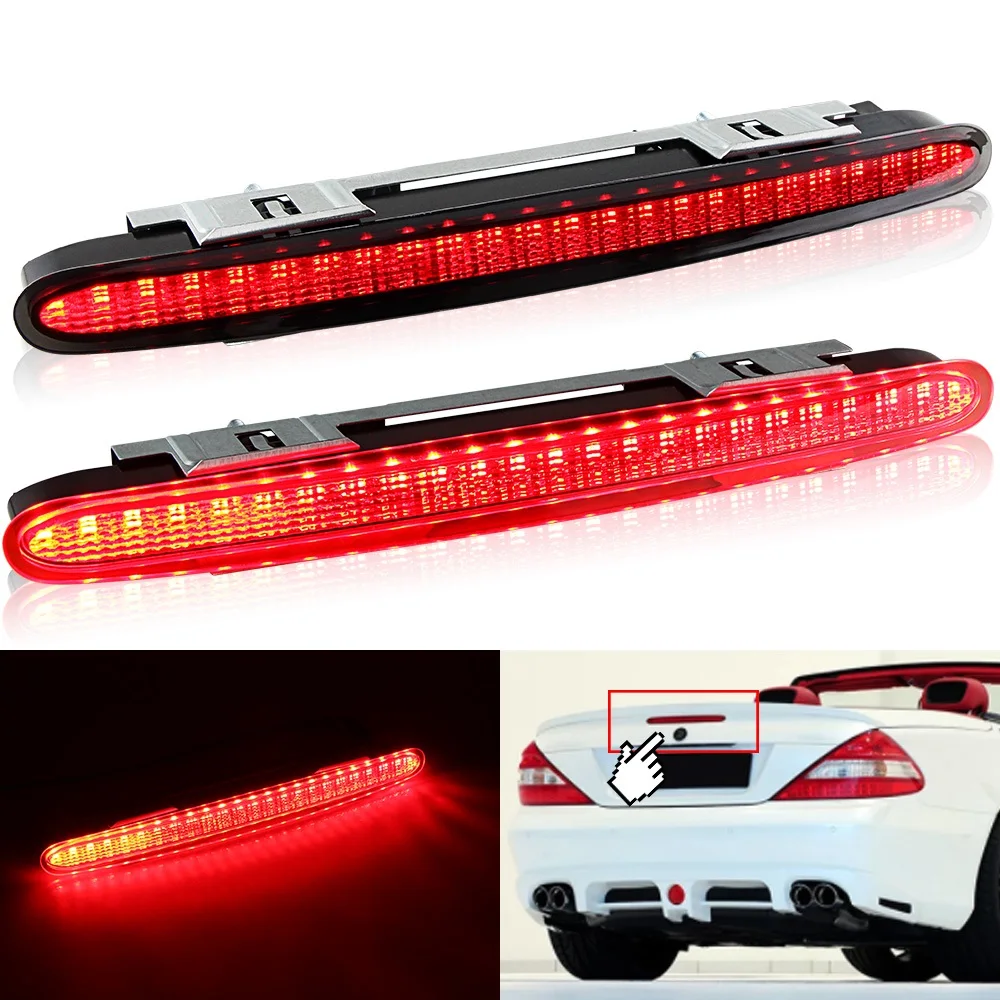 1PC Smoked/Red Lens LED Third Brake Light Rear Tailgate Stop Lamp For Mercedes Benz SL-Klasse (R230) 2001-2012 OEM# A2308200056