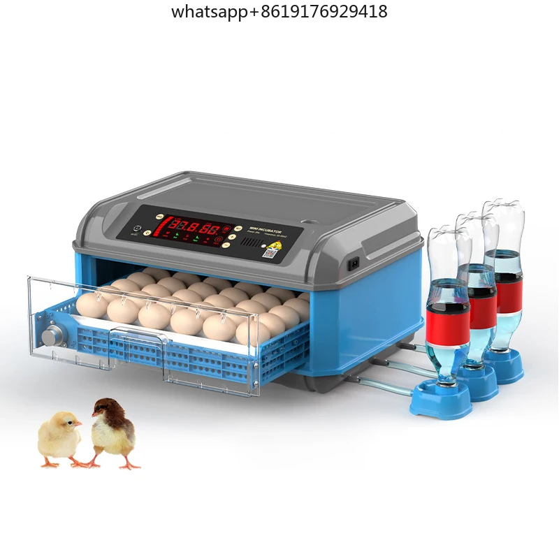 حاضنة بيض الدجاج الأوتوماتيكية آلة ABS ذات الطراز الجديد لـ 256 بيضة للاستخدام المنزلي وتفريخ الديك الرومي