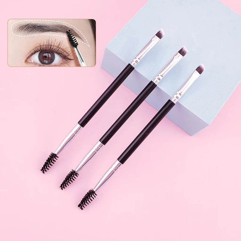 

Eyebrow Brush Eyelash Comb Makeup Brushes Dual Ended Angled Brush Spoolie Brush 2 In 1 Lash Eyebrow Brush Makeup Tool Accessorie