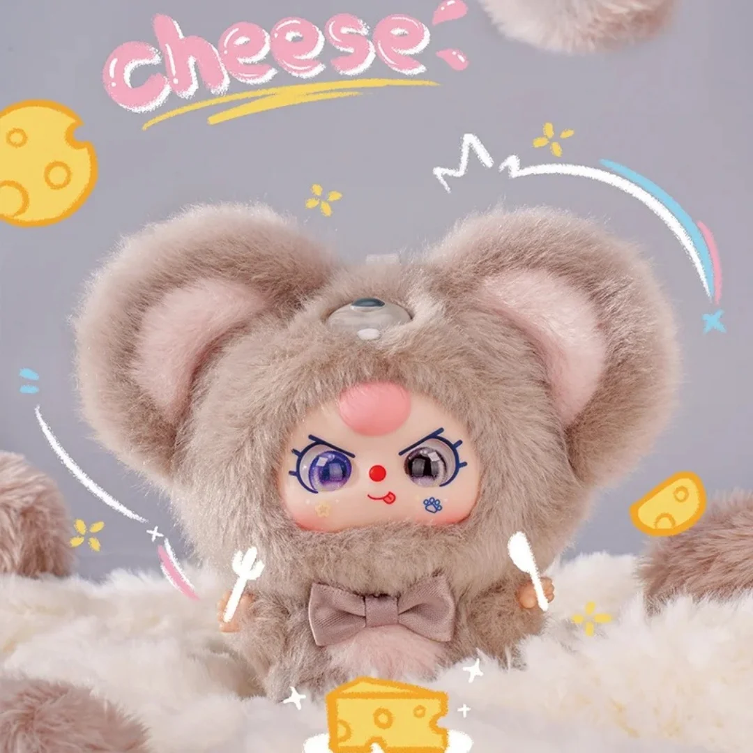 Genuine Baby Three New Mini Hug Series Vinyl Blind Box Plush Vinyl Doll Pendant Bag Decorations Kawaii Girl Gift In Stock