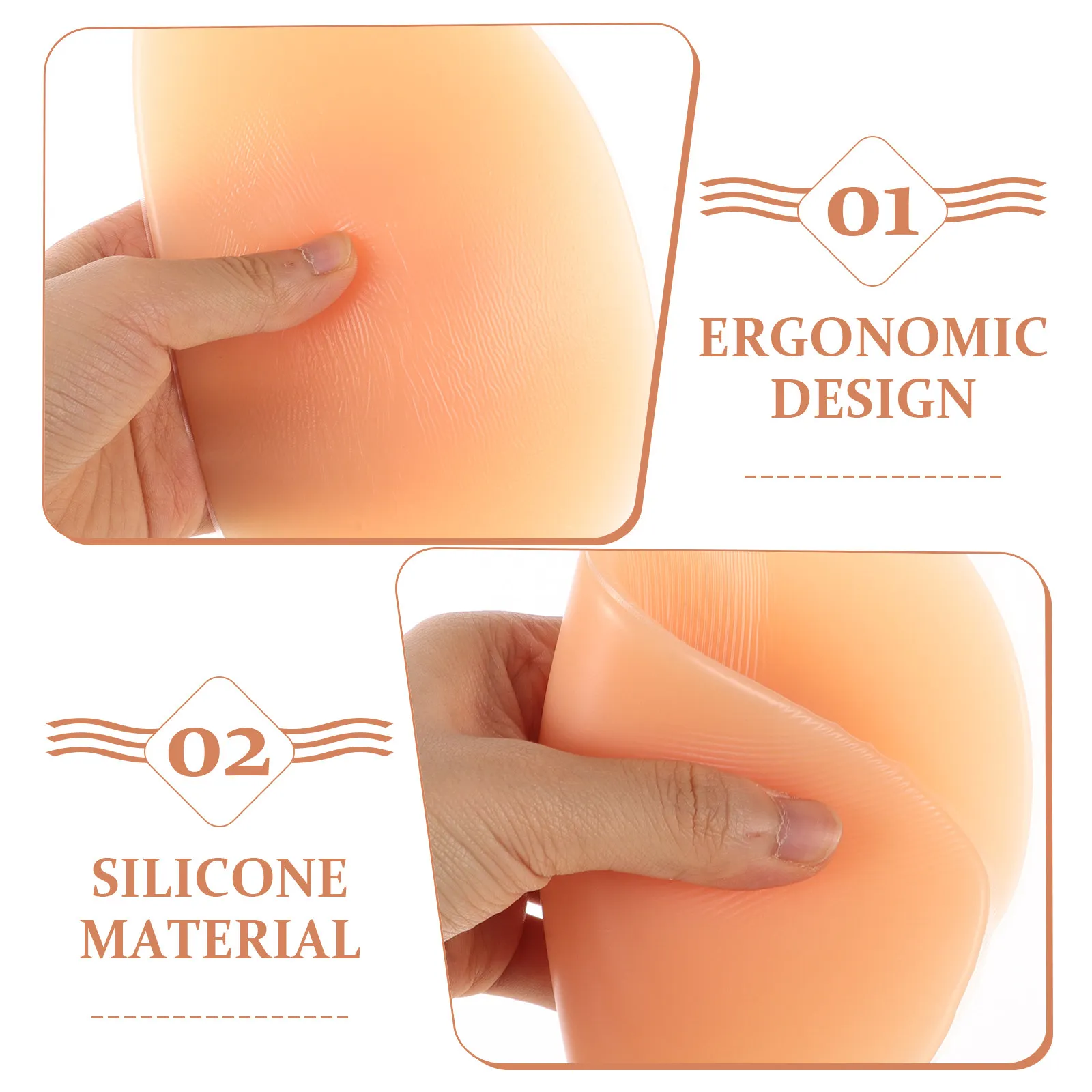 

1Pair Silicone Butt Lifters Hip Butt Shapers with Pocket Design Useful Buttock Pads for Woman Comfortable Body Shaping Underwear