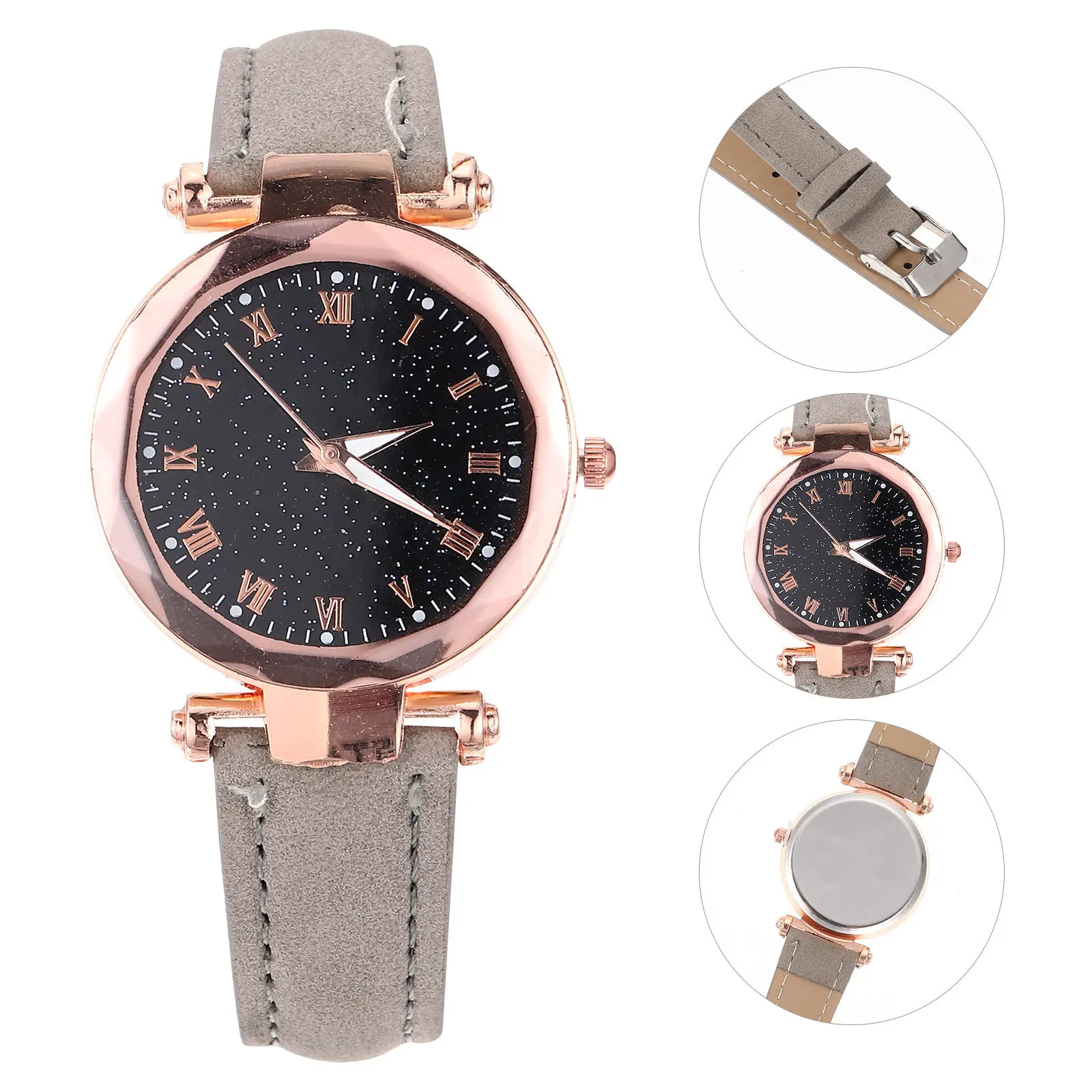 

Roman Dial Women Watch Stylish Glass Durable Wristwatch Casual Fashion Accessory for Daily Business Women Watch