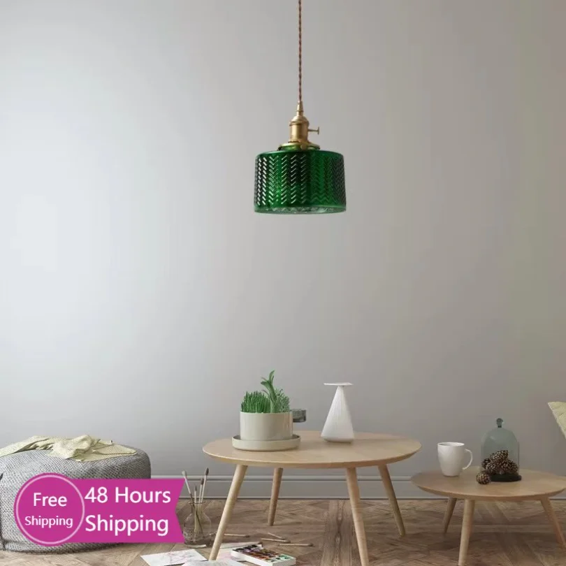 

Modern Green Glass Pendant Lighting for Kitchen Dining Room Restaurant Decoration Hanging Lamp Lighting Fixture Ceiling Indoor