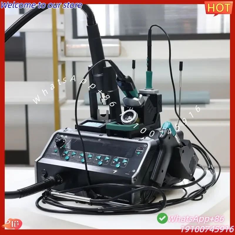 2026Hot YIHUA-948D IV 5-in-1 Soldering Station Hot Air Tweezers Desoldering Pump Vacuum Pen Phone Motherboard Repair