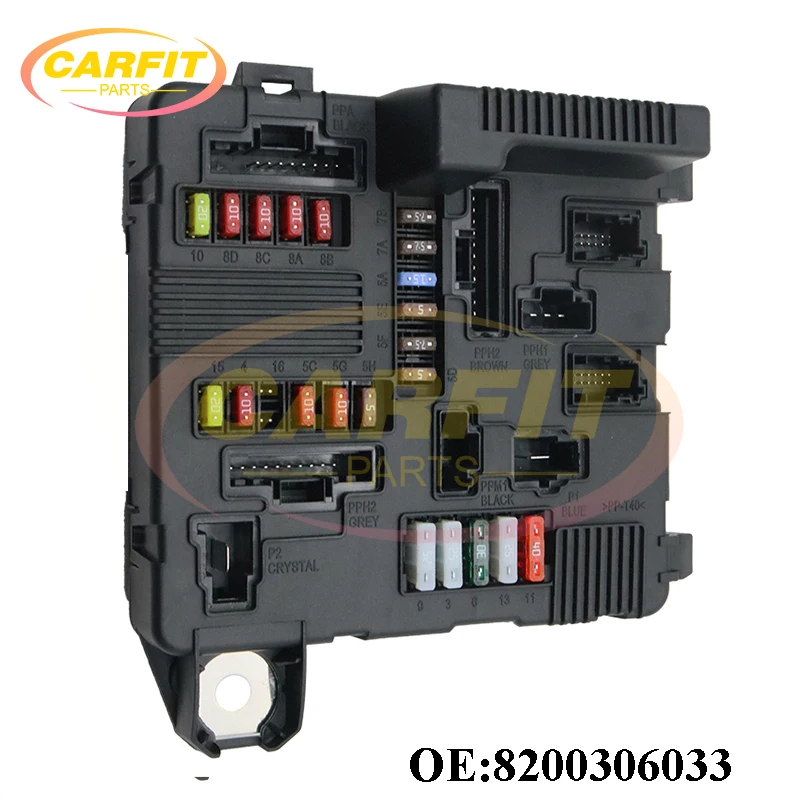 High Quality New OEM 8200306033 8200306032 5118399300 8200262385 Engine Fuse Box For Renault Megane II Scenic Auto Parts