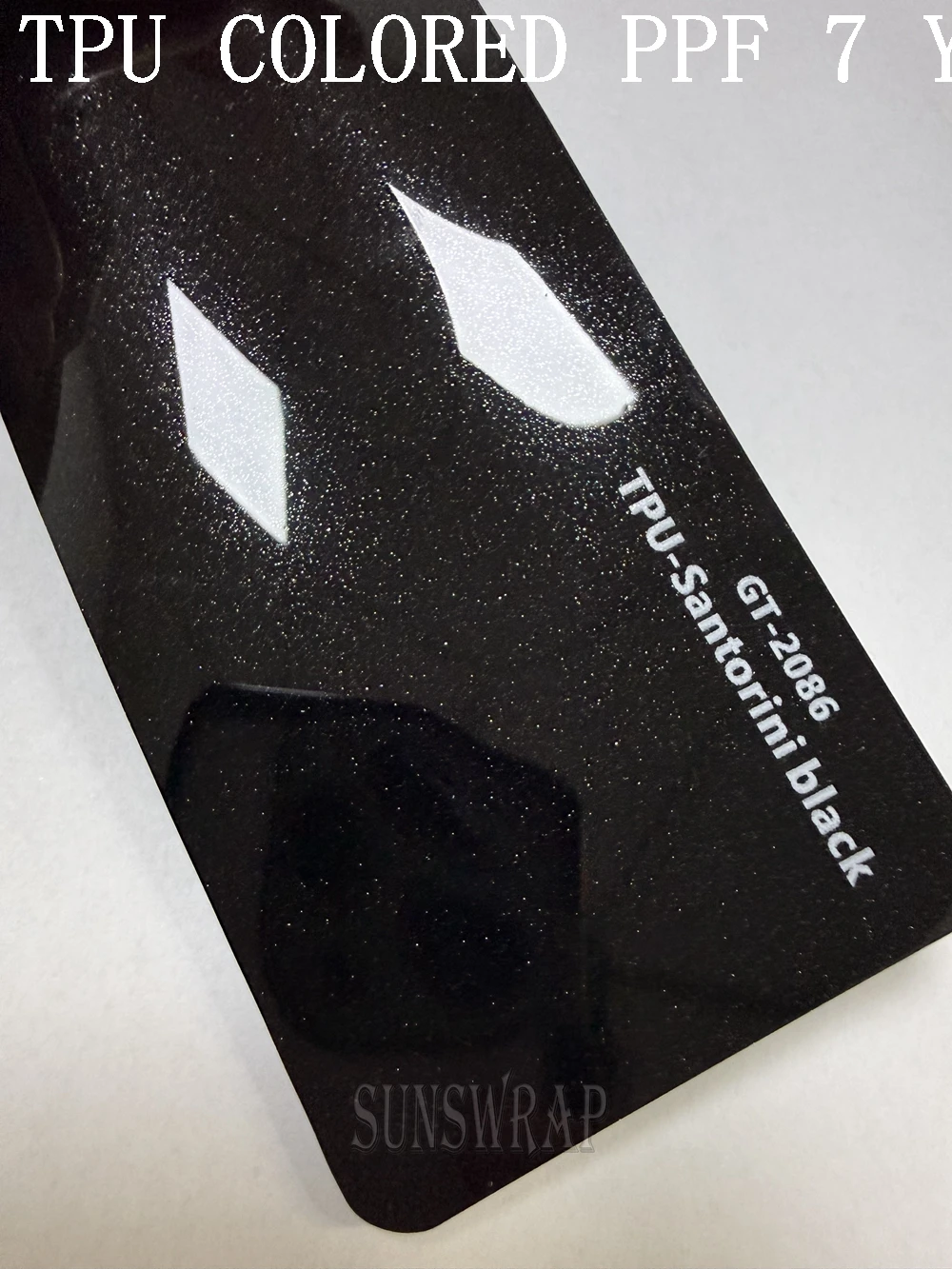 TPU Santorini Black Metallic Color PPF  Self-Healing Covering FILM Vintage For Cars, Luxury Sedans & Motor Yachts 5x52ft/roll