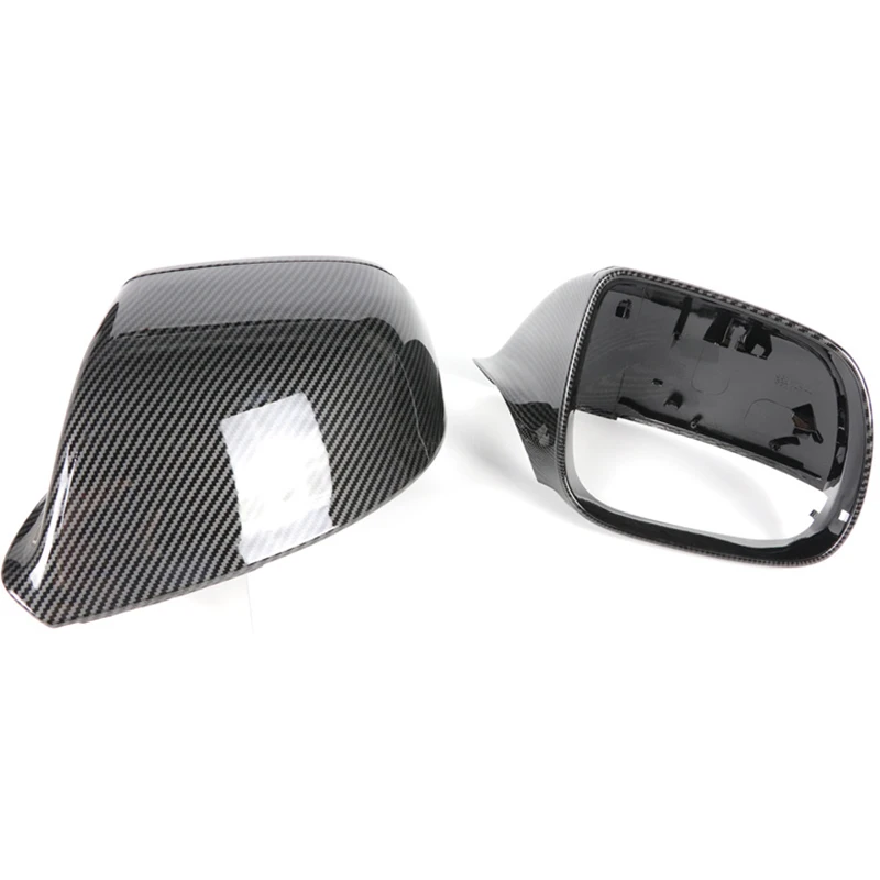 Black For Audi Q5 8R Q7 4L SQ5 Side Mirror Cover Caps 2009 2012 2013 2014 2015 2016 door wing rearview replace glossy shell case