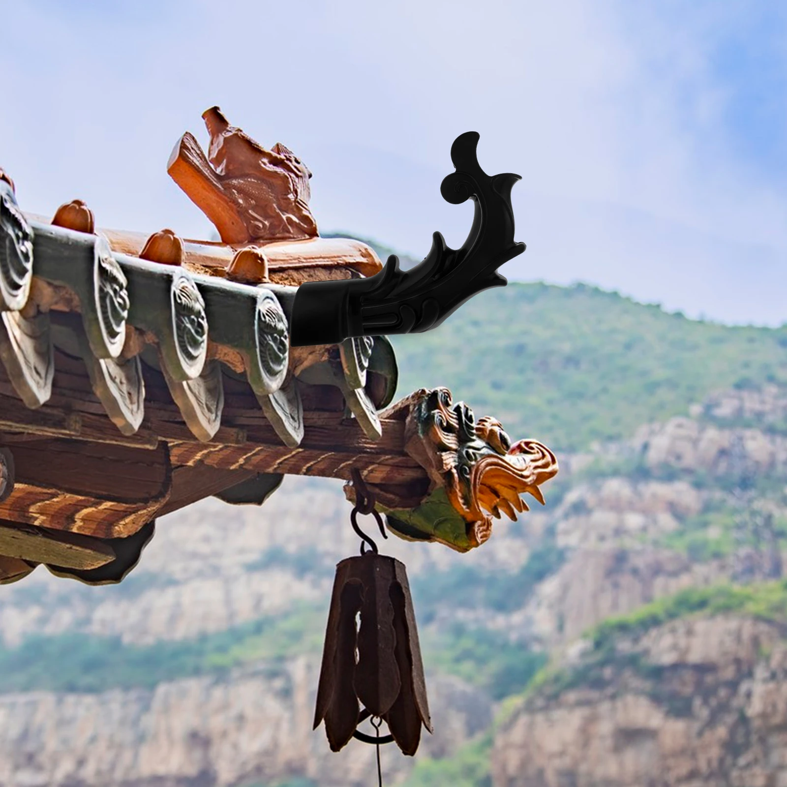 

Decoration 100% Plastic Waterproof Roof Accent Curved Design Home Decorative Accessories Traditional for Pergola