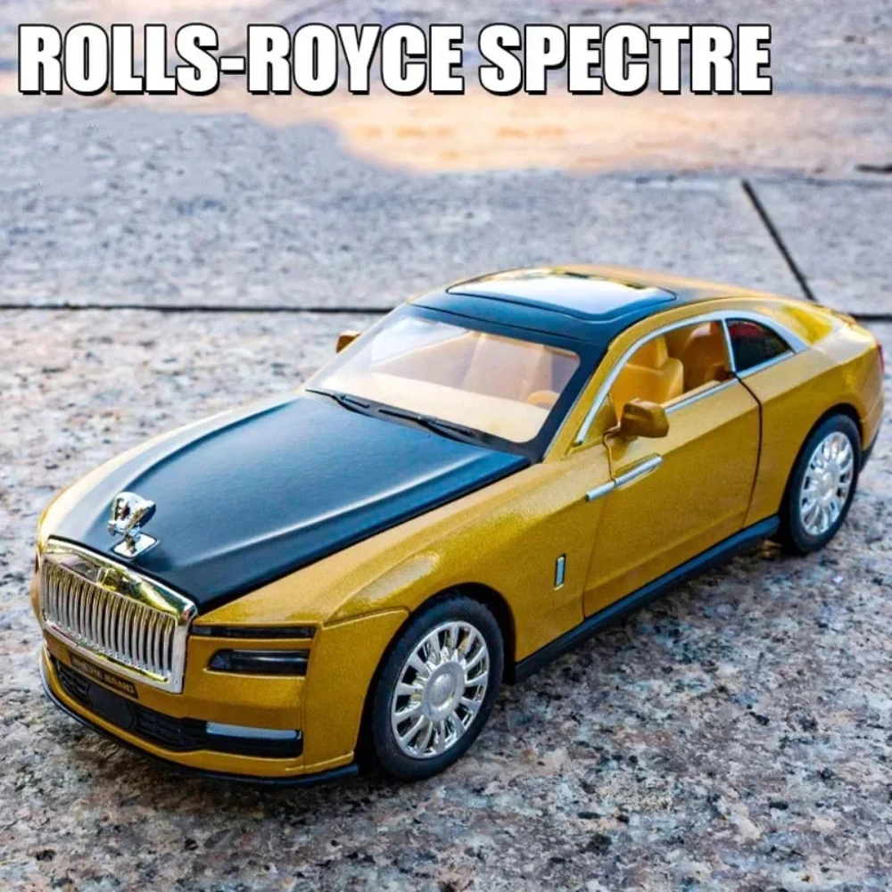 1/32 Rolls Royce Spectre Speelgoedautomodel Legering Diecasting met Pull Back De Kap Kan worden geopend Speelgoed Voertuigmodellen Verjaardagscadeau