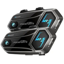 2pcs Fodsports M1-S AIR Motorcycle Bluetooth Intercom,Helmet Headset,Motorcycle helmet Intercom,FM Radio.