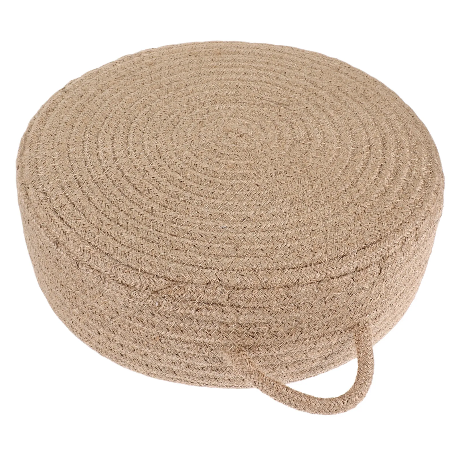 Tatami Floor Pillow Sitting Cushion 11.8x4 Inch Japanese Style Natural Jute Meditation Cushion Prayer Mat for Tea Ceremony
