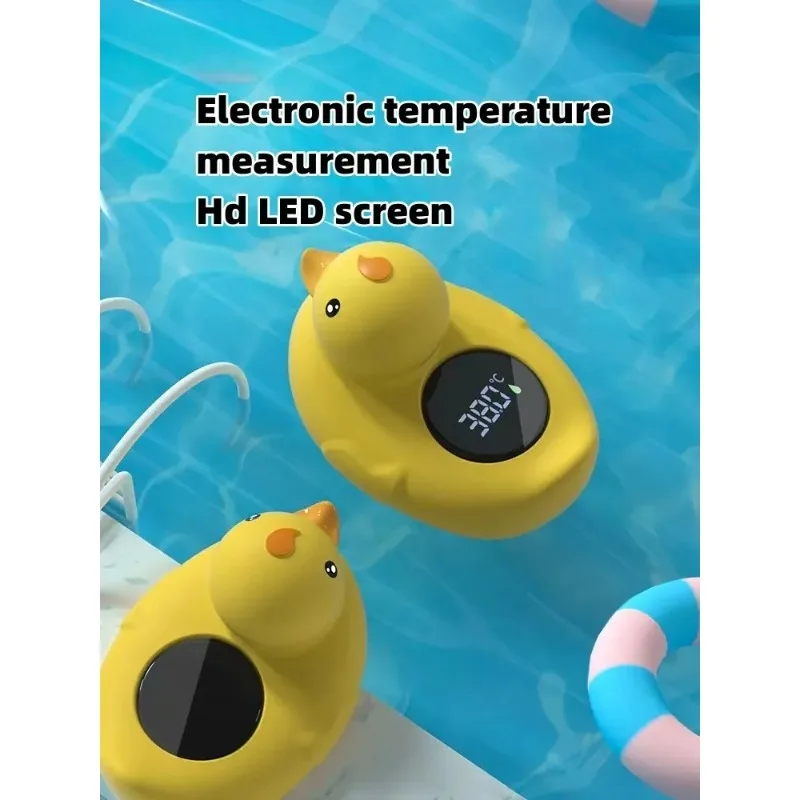 Kleine gelbe Ente Thermometer Baby Badewanne Dusche Wasserthermometer Baby Safe Temperatursensor Schwimmend Wasserdicht