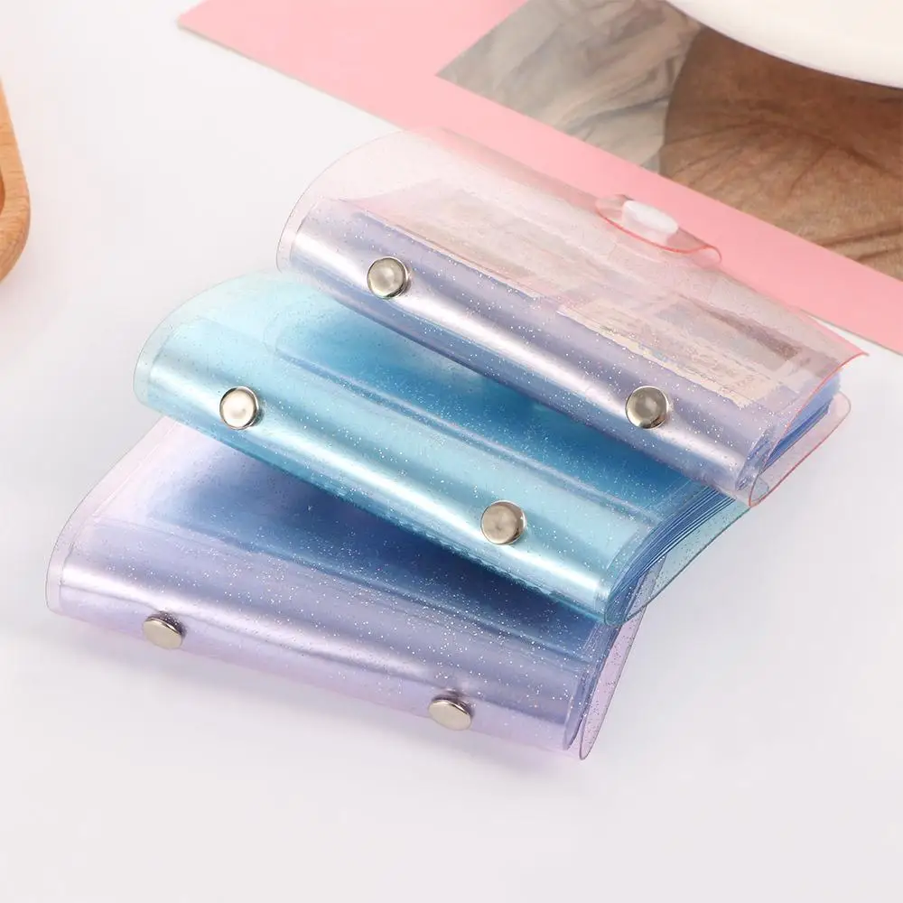 3 inches LOMO Cards Transparent Glitter Card Stock Binders Albums Mini Photo Album Photo Album Instax Album Card Holder