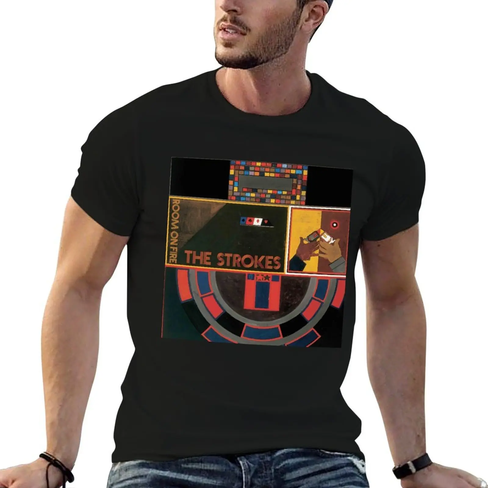 the room on fire T-Shirt t shirts designer t shirt custom print t shirts for man graphic vintage T-shirt