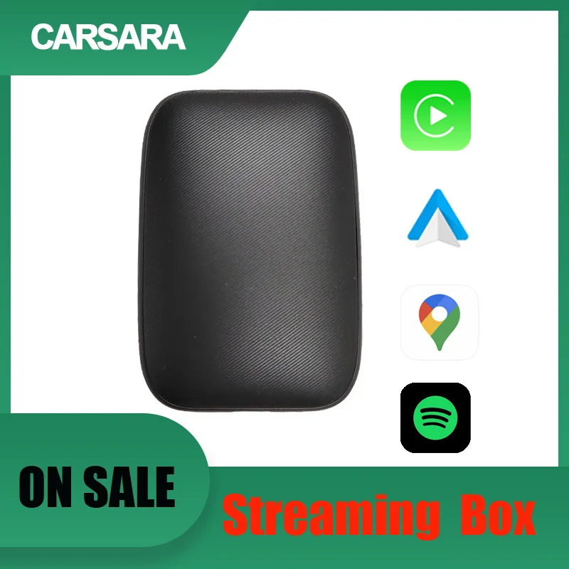 

2023 NEW Streaming Box Wired to Wireless CarPlay Adapter Android auto For Universal car Netflix YouTube Multimedia Video Player