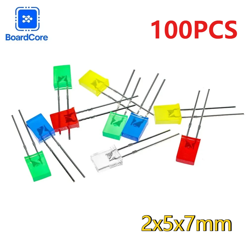 100PCS 2X5X7Mm Squa…