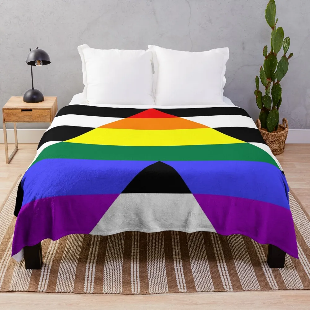 

Straight Ally Pride Flag Throw Blanket Soft Softest Heavy Soft Plaid Blankets