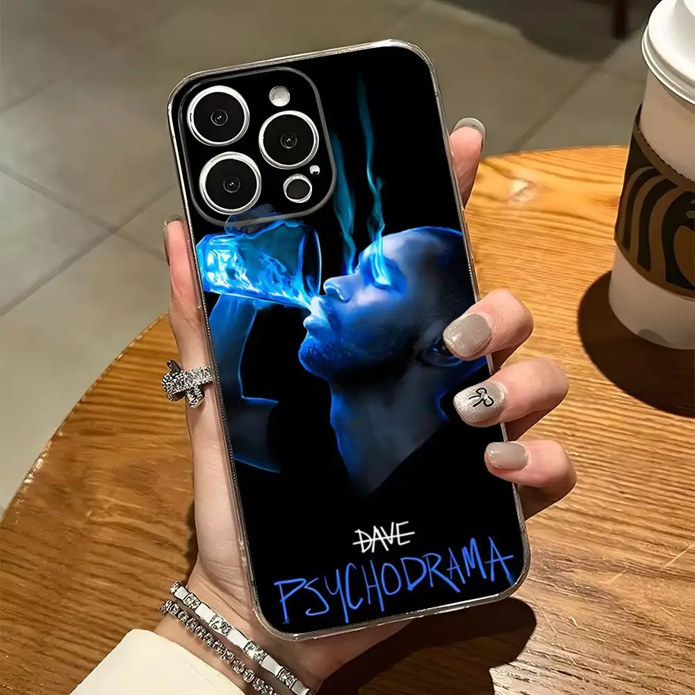 Dave Psychodrama Rapper Phone Case For Iphone 15 Pro Max 14 16 Plus 11 12 Mini 13 Pro 7 8 X XR XS SE Transparent Back Cover