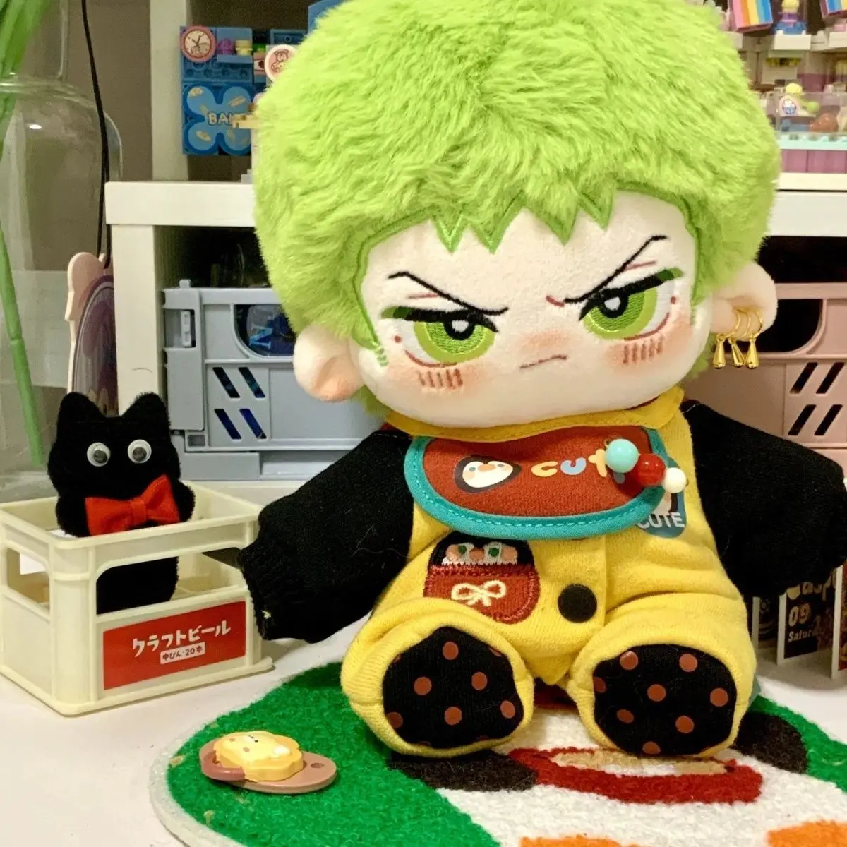 

20cm Anime ONE PIECE Roronoa Zoro Plush Dress Up Cotton Doll Handsome Cosplay Cartoon Cute Dress Up Naked Doll Plush Doll Toys