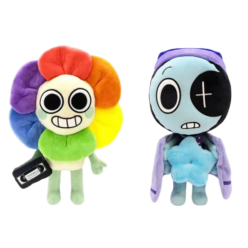 

@@Anime Dandys World Astro Plush Toy Cute 4 Hands Clown With Magnetic Blue Star Collect Stuffed Doll For Kid Birthday Gift Toy