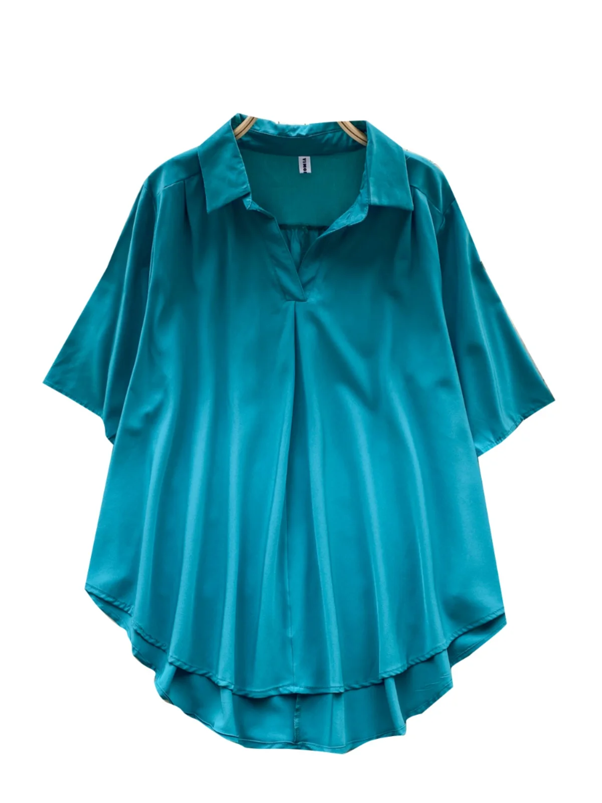 Ele Bubble Sve irt Colletto rovesciato vestibilità ampia da donna Design dimagrante Top autunnale Coreano Sle Casual Traspirante Poly...