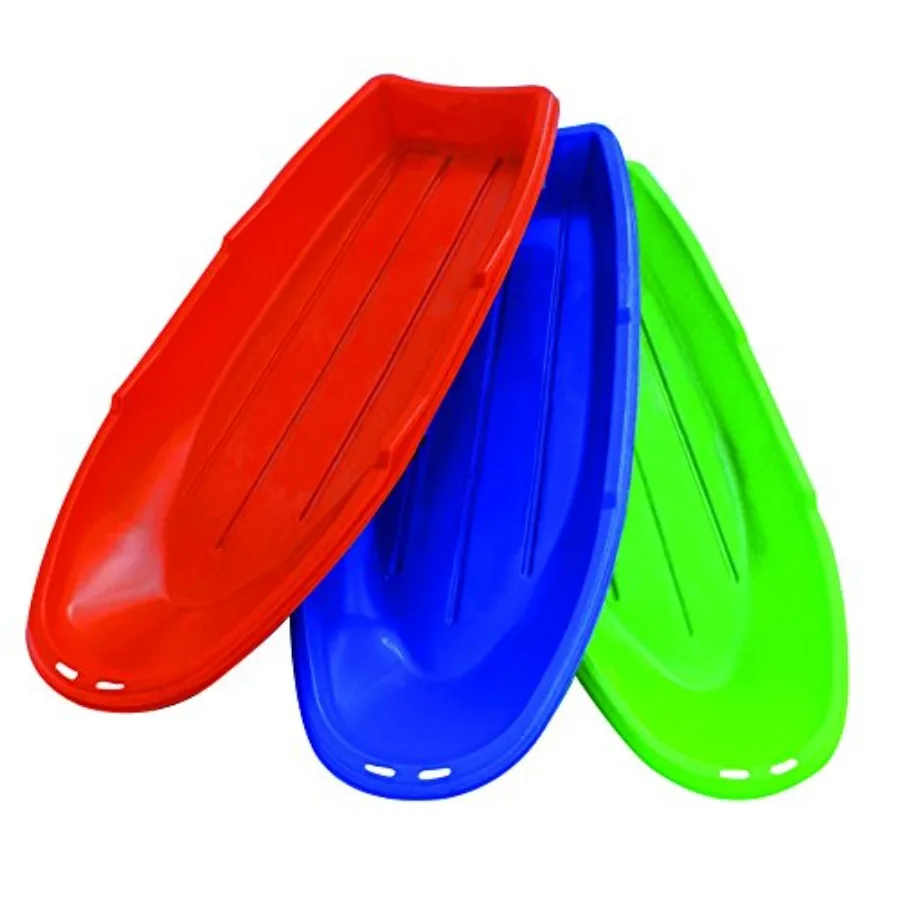

Flexible Flyer Winter Lightning Sled Pack of 3 for Snow Play Red Plastic Durable and Lightweight Design for Fast Gliding