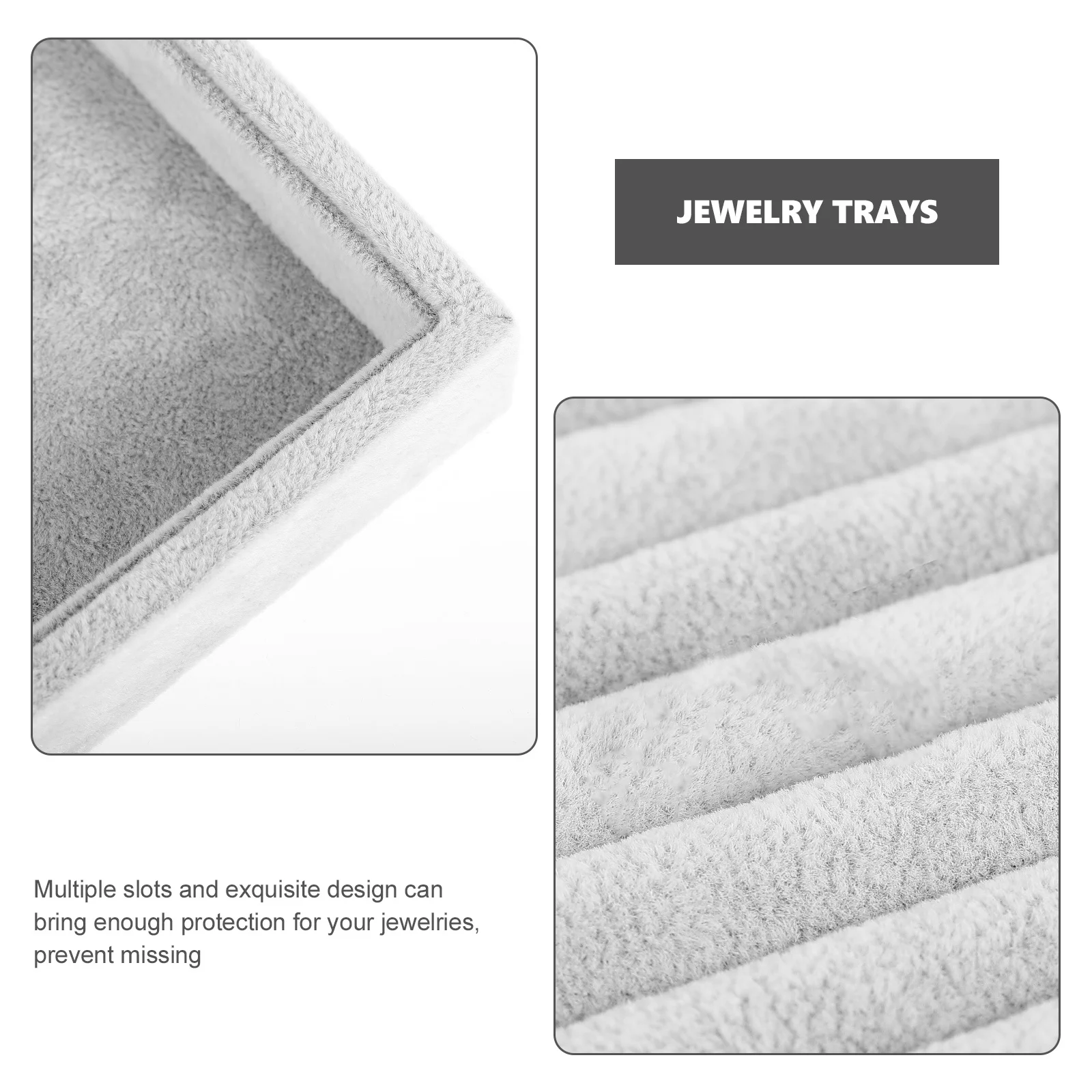 

2 шт. органайзер для ювелирных колец, компактный легкий держатель для колец, небольшой лоток для демонстрации ювелирных изделий для колец, серег, шпилек для ушей