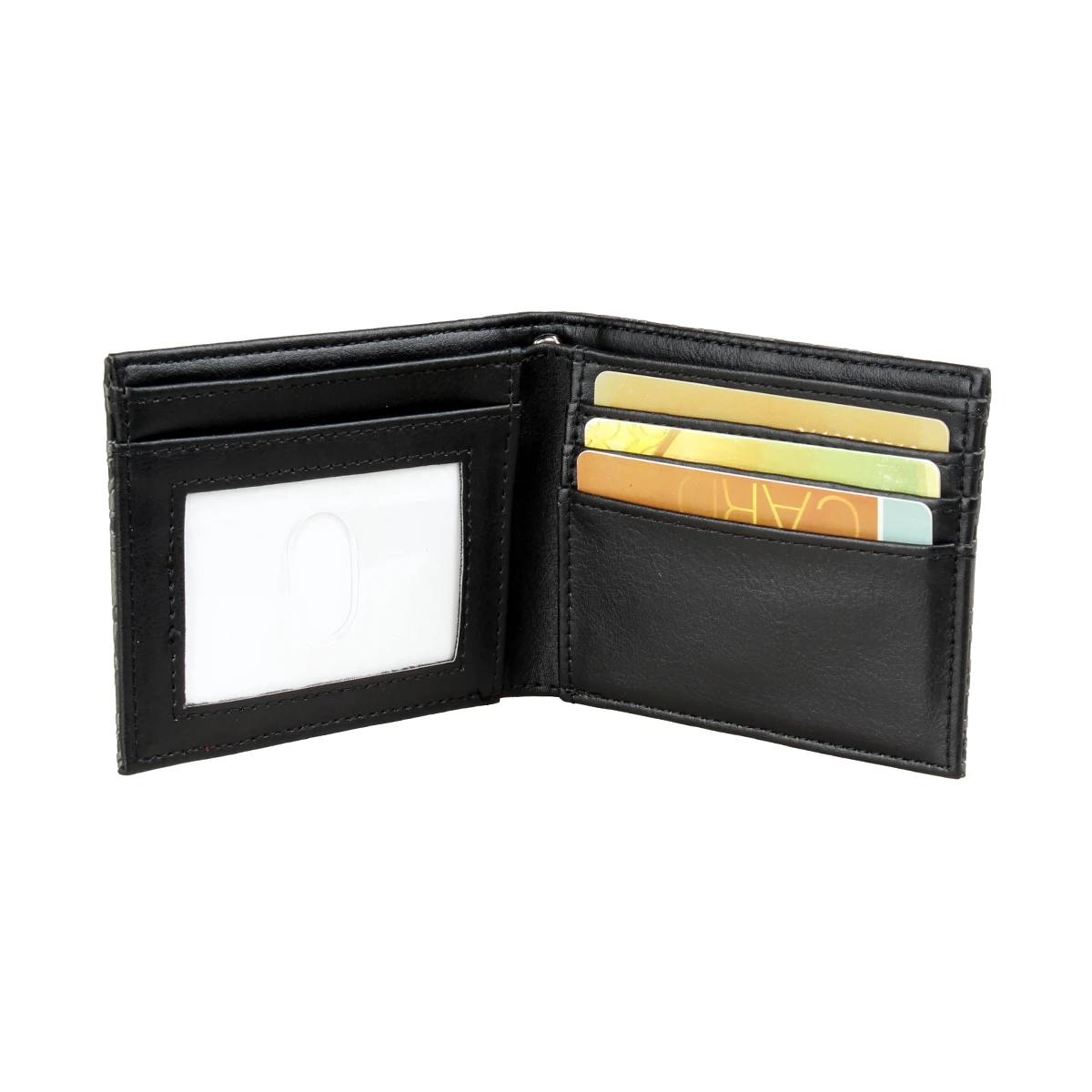 Skull Double Fold Wallet ，Versatile Credit Card Holder