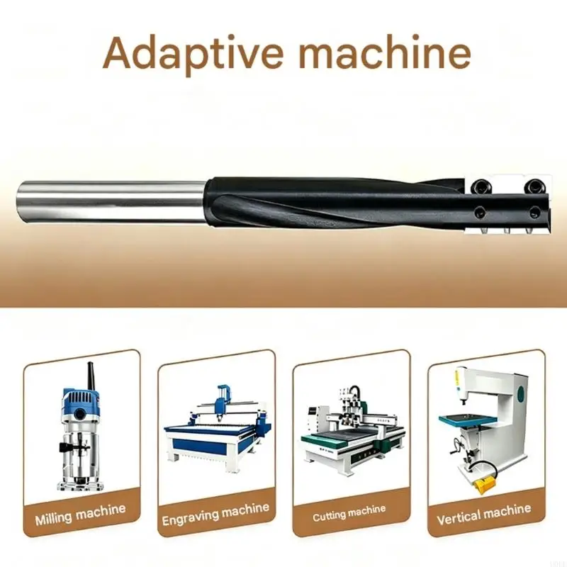 12mm Shank Flat Cutting Mortise Tool for Door Lock Opening Work Area