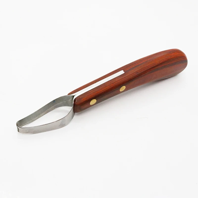 Multipurpose Hoof Wooden Handle Stainless Steel 1 Pcs Sheep Hoof Trimmer Blade Edge Cattle Horse Hoof Knife Shears Cutter