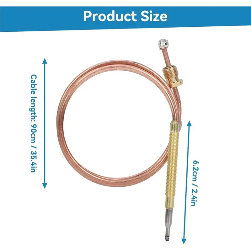 【COMELY】مجموعة المزدوجات الحرارية العالمية للموقد مكونة من قطعتين، واستبدال الموقد مع 5 محولات #6