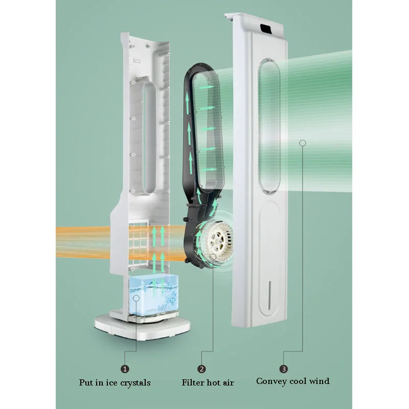 クーラー-冷却タワー,ヘッド付き床置き型,電気空気条件付き