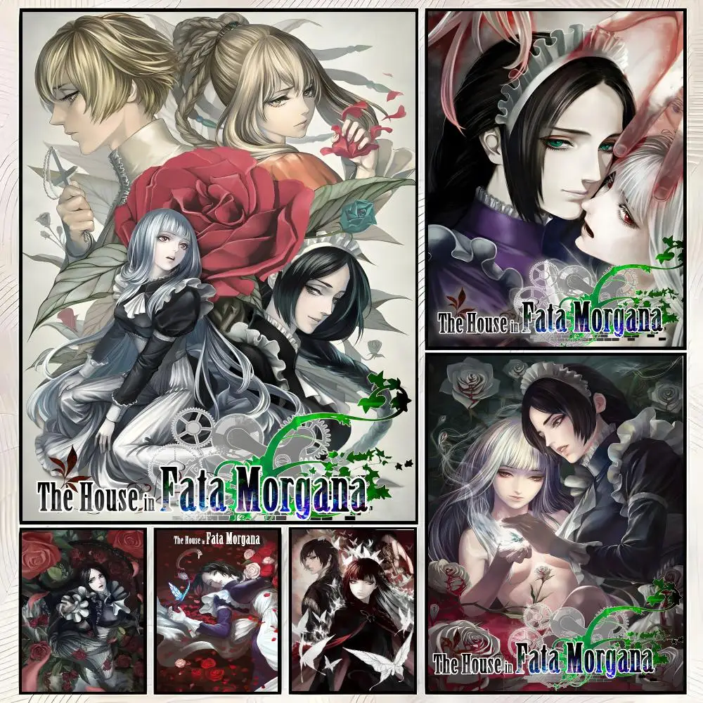 Game T-The House in Fata Morgana Poster Trendy HD PP Paper Waterproof Wall Art Print for Bedroom Living Room Decor