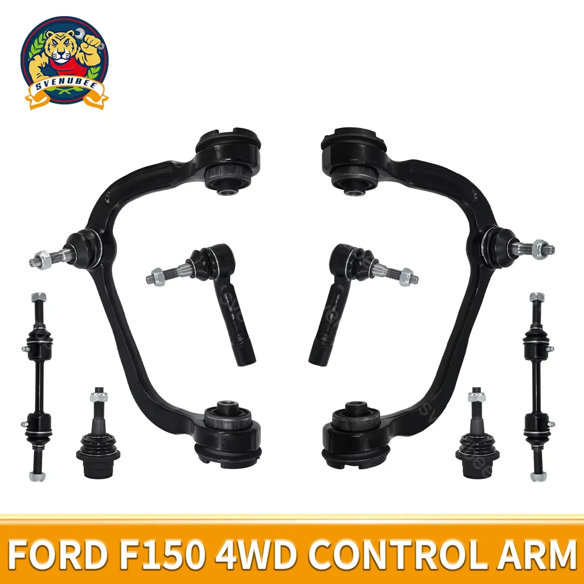 

Svenubee Front Upper Control Arm Sway Bar Outer Tie Rod End Suspension 8Pcs Set for Ford F-150 4WD AWD 2009 2010 2011-2014