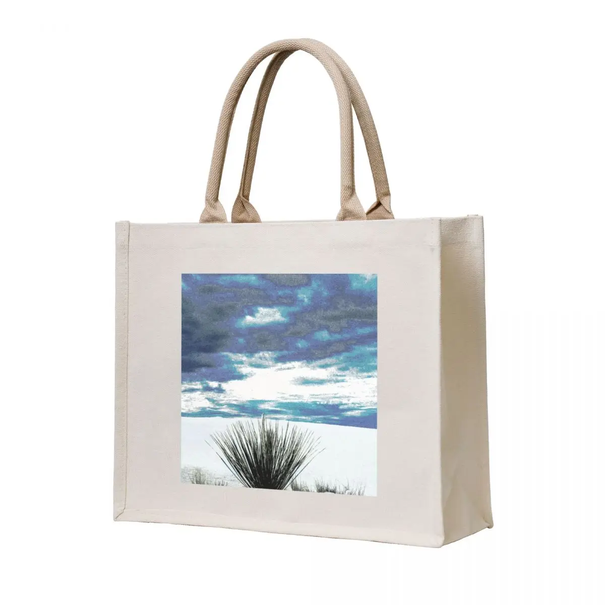 

Rain Clouds over White Sands, New Mexico Tote Bag woman shopping bag eco bag folding Canvas shoulder Canvas for women