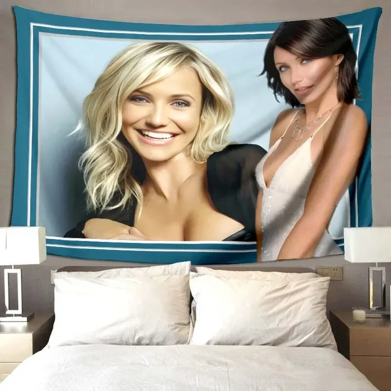 3d Cameron Diaz blanket, soft and comfortable blanket for living room sofa, baby blanket for children bedroom, birthday present