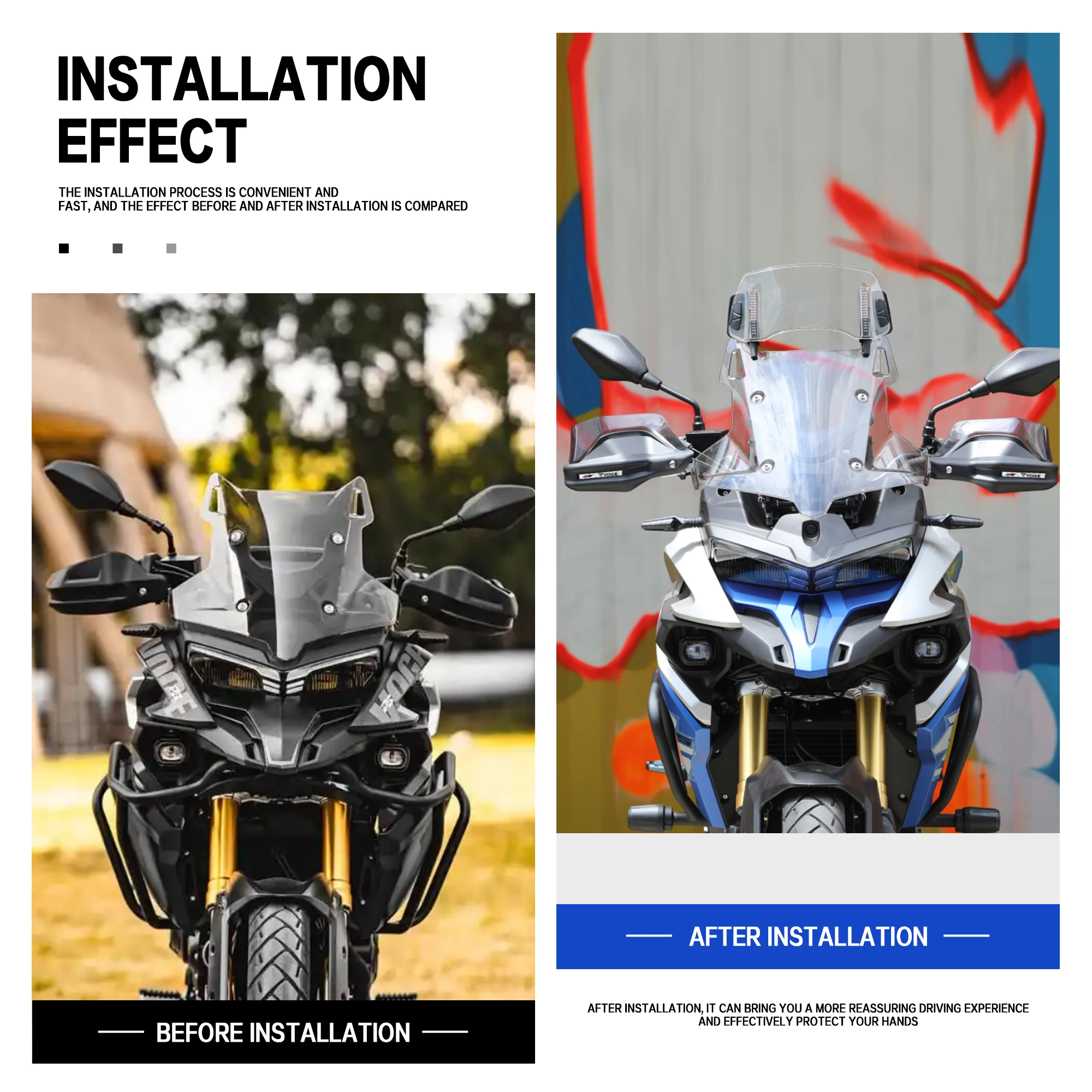 Новинка для Loncin Voge DS625X DS525X, защита для рук мотоцикла, щит с монтажным кронштейном Valico 625 DSX 2025