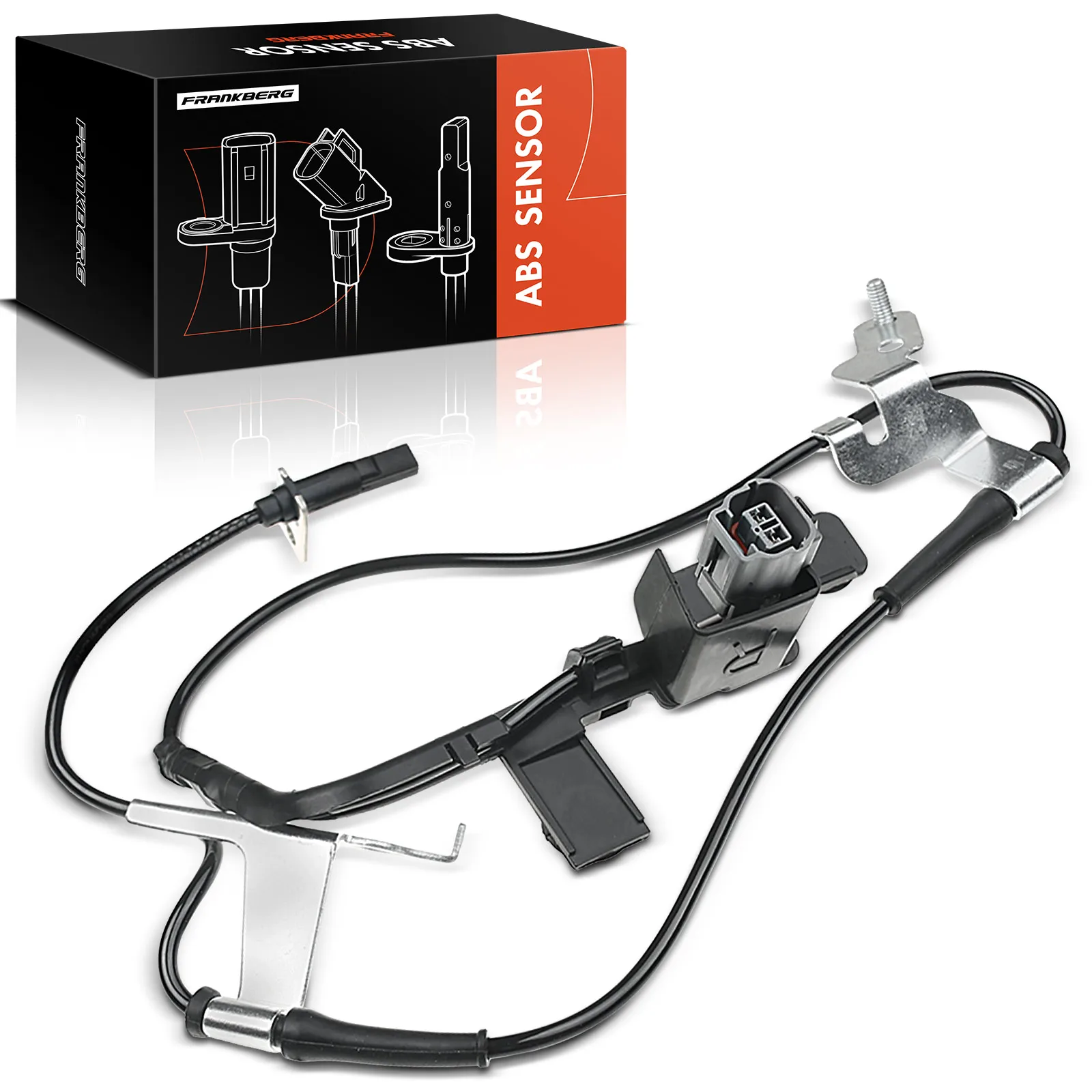 Frankberg 1x ABS Sensor Vorderachse Rechts für Mazda 6 Hatchback Kombi Stufenheck 1.8L 2.0L 2.2L 2.5L 2007-2013 GS1D4370XA