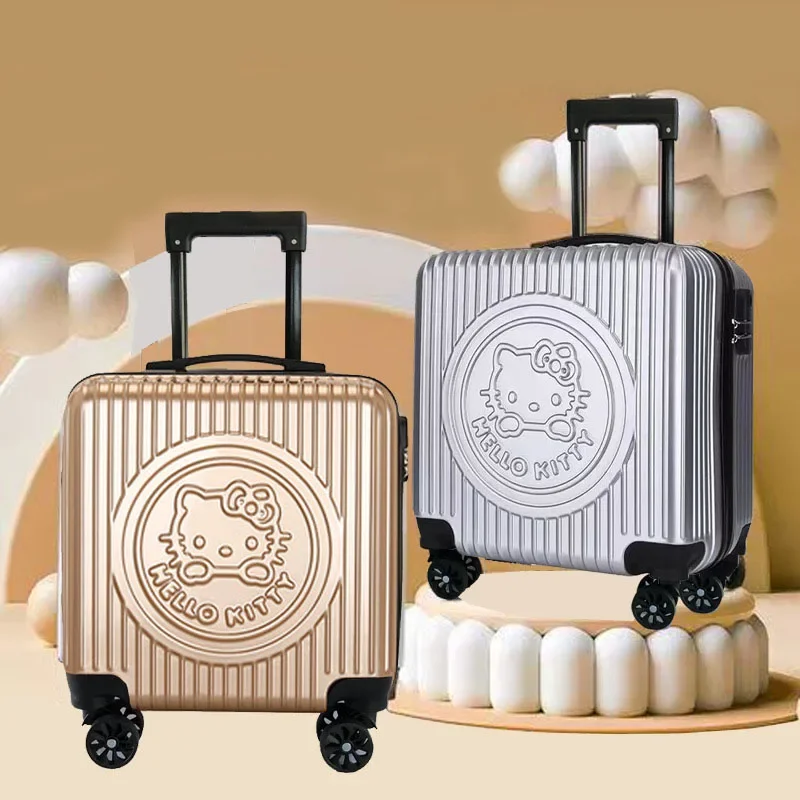 Sanriou Nuovo 20 pollici bambino valigia trolley scatola custodia da viaggio password blocco cartone animato carino Hello Kitty bambino scatola d'imbarco regalo