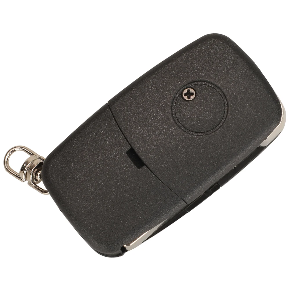 jingyuqin Flip Remote Car Key Shell Styling For Audi A2 A3 A4 A6 A8 TT Uncut Fob Case Cover 2/3/4 Buttons CR2032