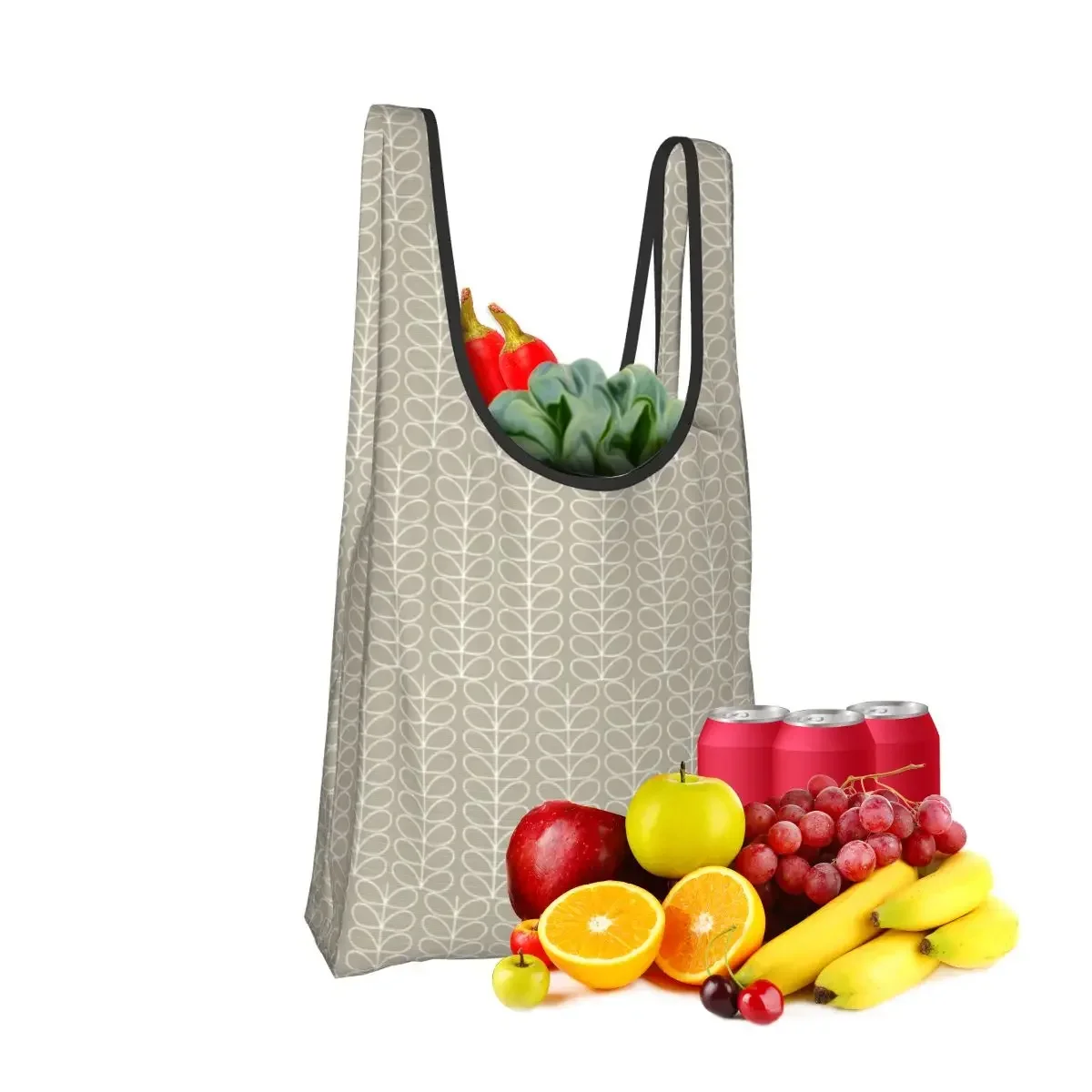 Kiely Orla Multisteam Flowers Shopping Bag Portable Tote Bags Foldable Shoulder Shopper Bag Groceries Handbag