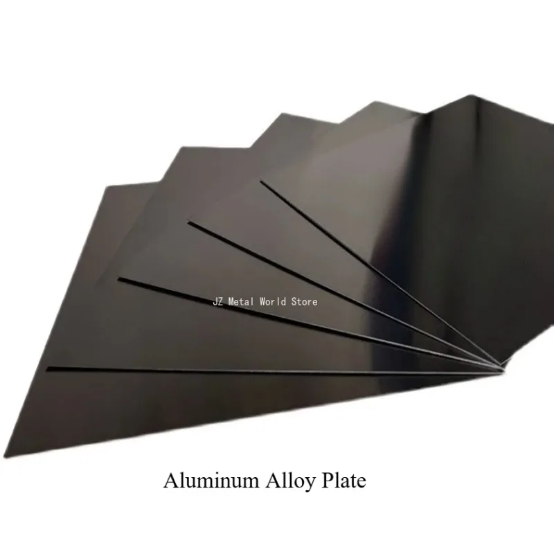 Thickness 0.5 to 2.0mm Black Anodized Aluminum Alloy Plate 100x100mm 200x200mm 300x300mm  5052 Aluminum Flat Plate