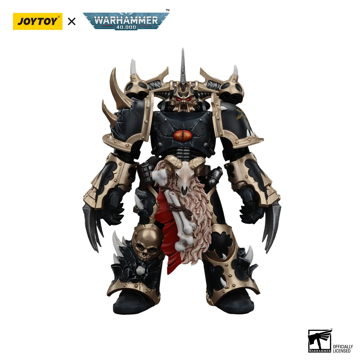 JOYTOY Warhammer 40.000 1/18 Action Figures Caos Space Marines Black Legion 5PCS Anime Modello Militare