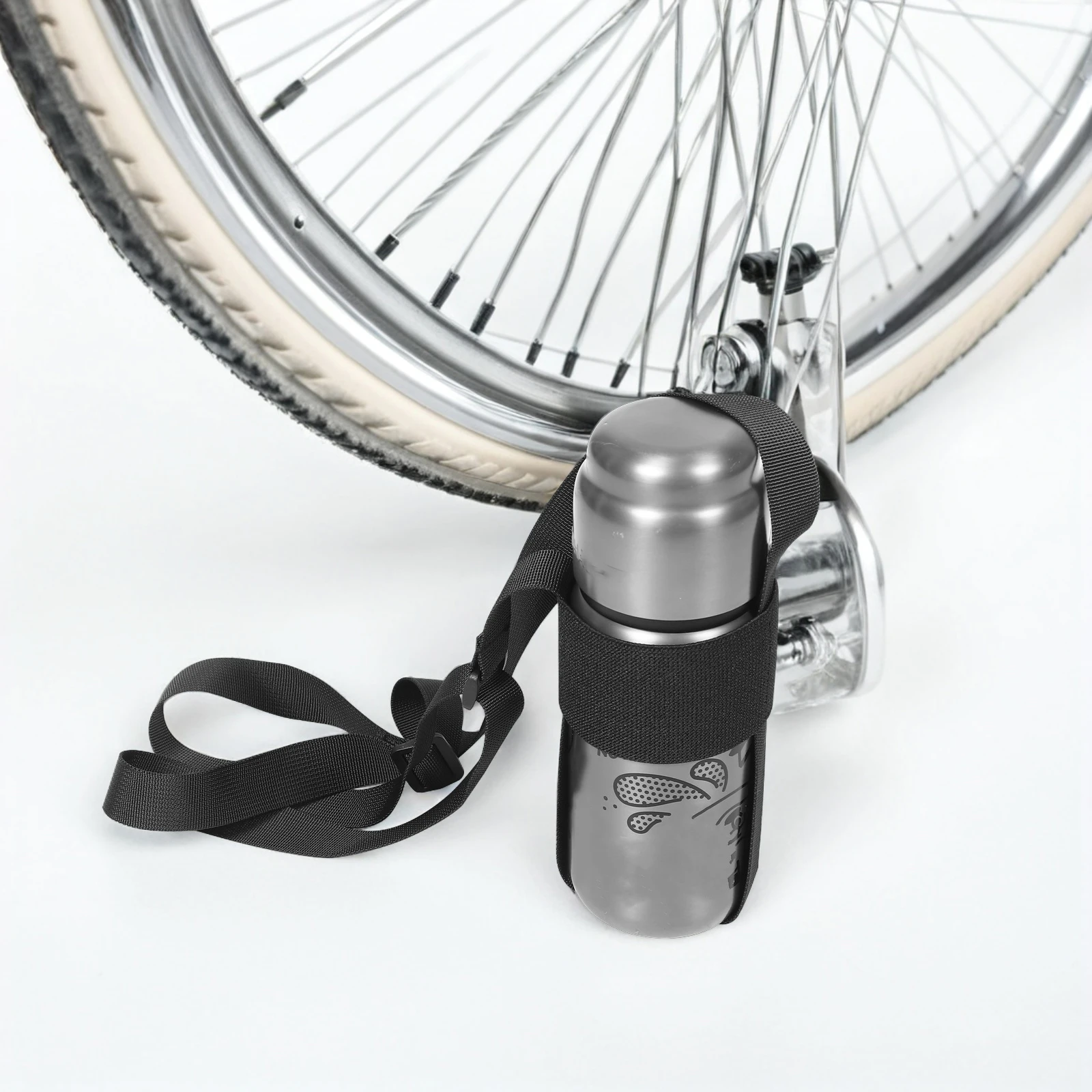 

Water Bottle Shoulder Sling Strap Portable Carrier Buckle for Hiking Biking Camping Outdoor Adventure Travel Use