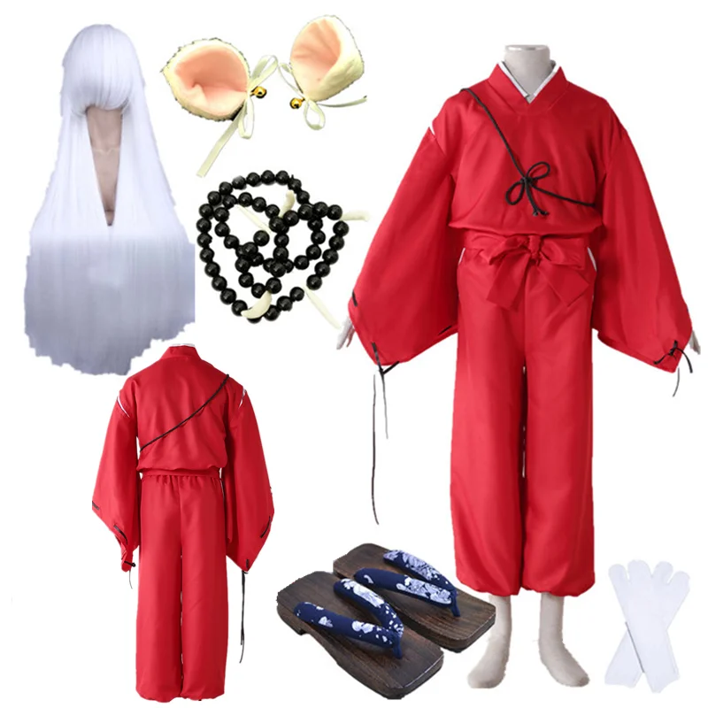 Anime Cosplay Costumes Higurashi Kagome husband Men's Kimono Men Clogs Halloween Costume