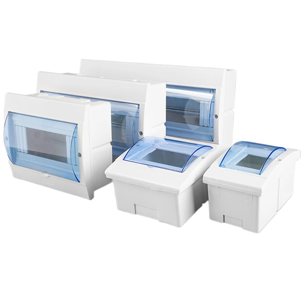 

Home Electrical 2-16 Circuits Distribution Box ABS Plastic Indoor Electrical Devices Protect Box Visible Electrical Control Box