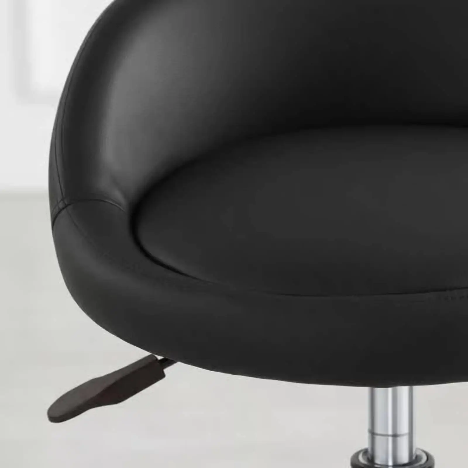 Comfortable Round Stool Seat Cover Cushion Firm Density Foam Core PU Leather Upholstery for Bar Chairs Office Seating