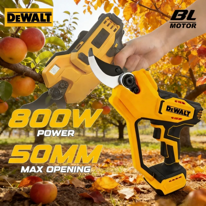 

Бесщеточные садовые ножницы DEWALT, 35 мм, беспроводные электрические ножницы для обрезки веток, мощный резак, электроинструмент для аккумулятора DEWALT